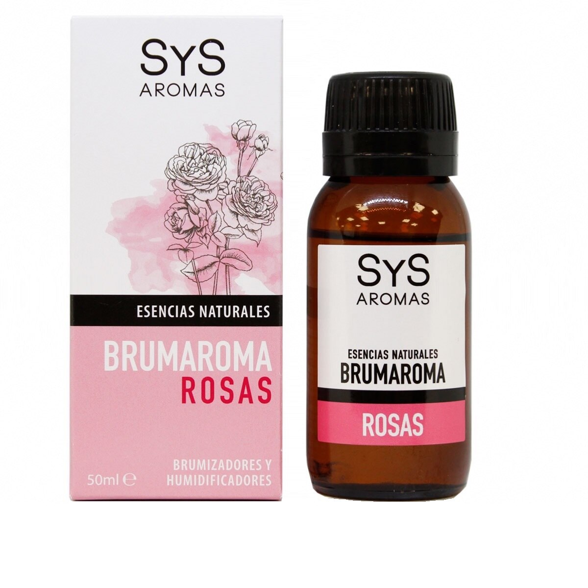 Esenta naturala Brumaroma difuzor aromaterapie / umidificator, Trandafiri 50 ml