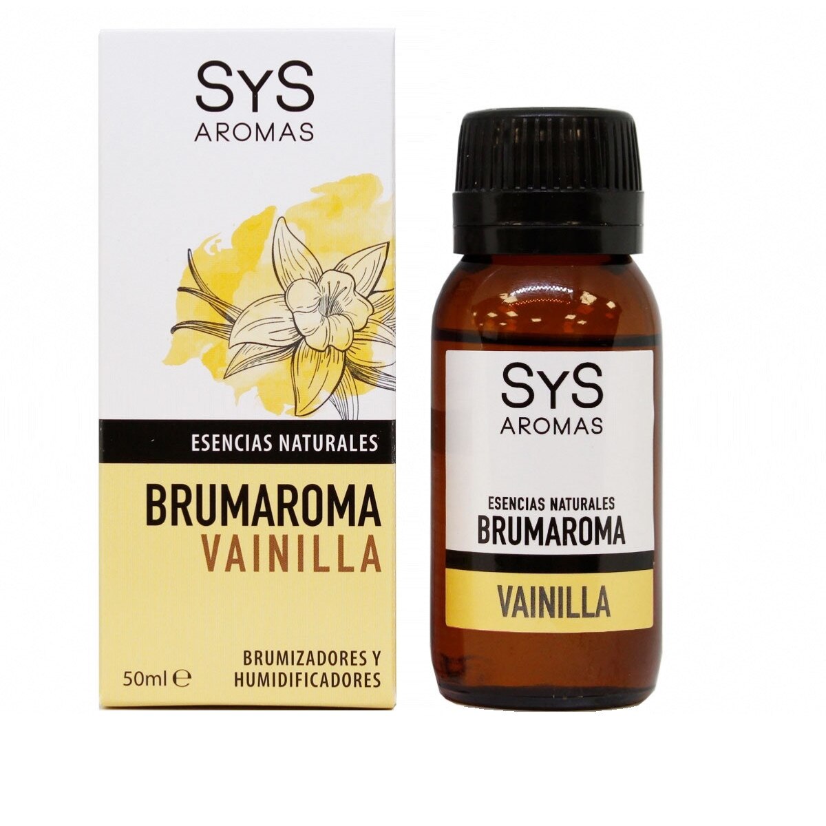 Esenta naturala Brumaroma difuzor aromaterapie / umidificator, Vanilie 50 ml