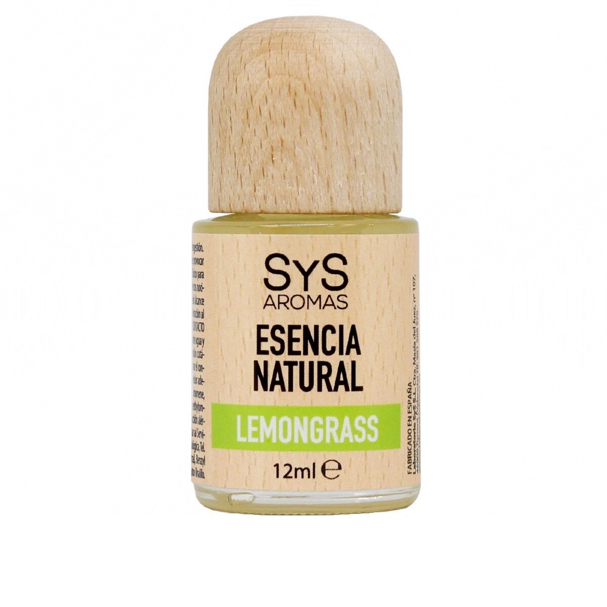 Esenta naturala (ulei) difuzor aromoterapie SyS Aromas, Lemongrass 12 ml