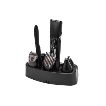 Masina de tuns cu acumulator , Kemei 8 in 1 gri negru Masina de tuns cu acumulator , Kemei 8 in 1 gri negru