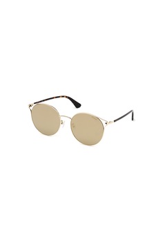 Guess, Ochelari de soare rotunzi, Negru/Auriu deschis/Maro camel, 59-17-140 Standard Guess, Ochelari de soare rotunzi, Negru/Auriu deschis/Maro camel, 59-17-140 Standard