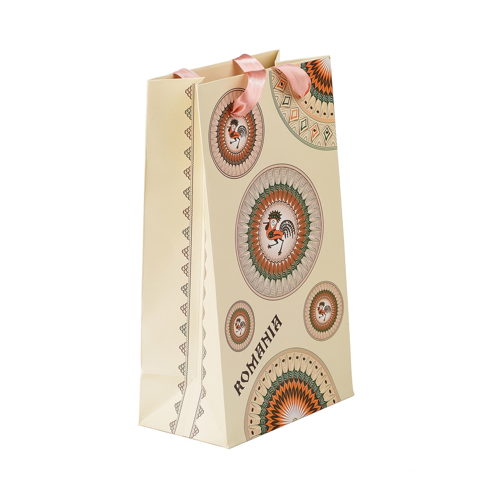 Punga din hartie, Magnetella, 15 x 26 x 8.5 cm, Horezu, multicolora