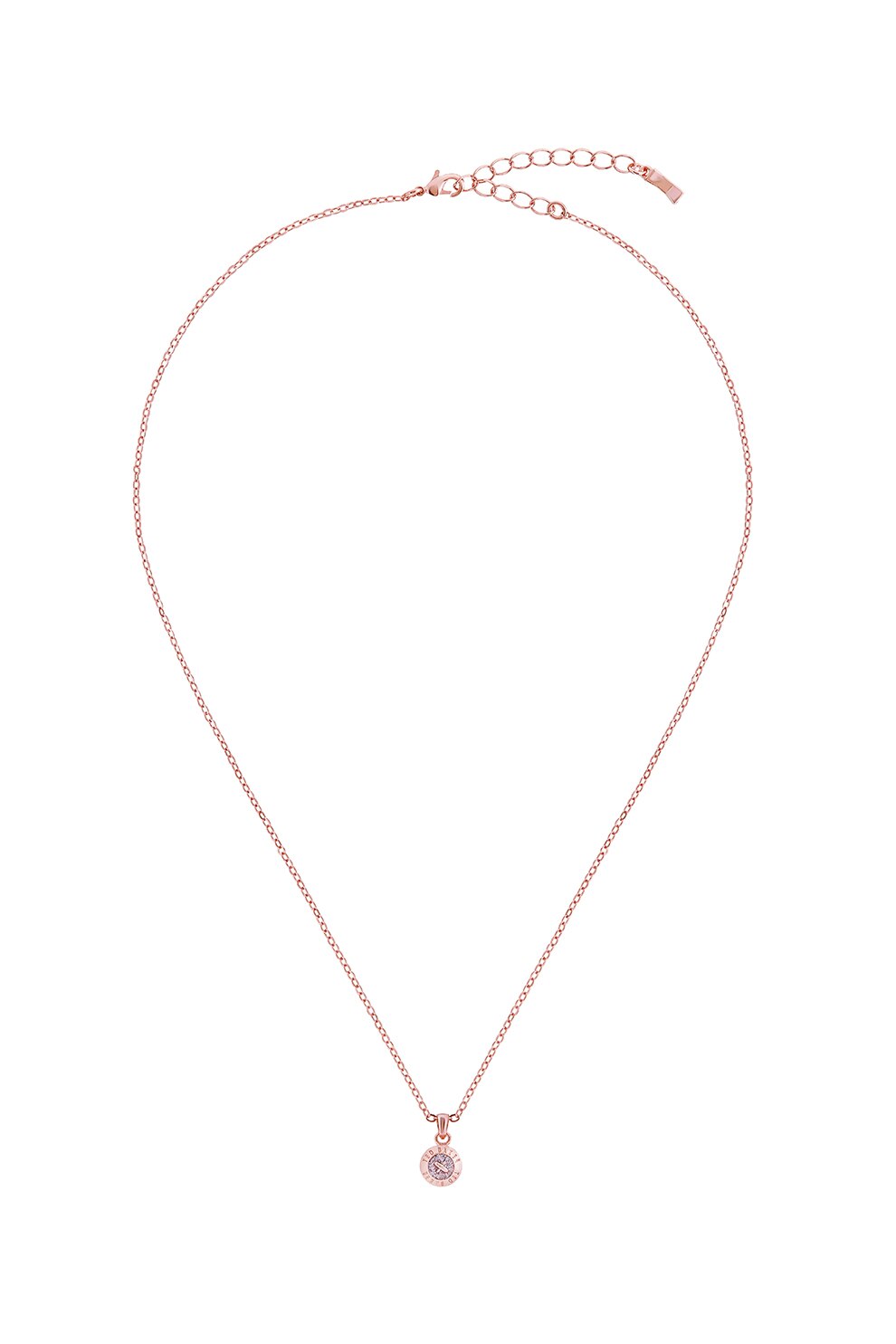 Ted Baker, Colier cu pandantiv rotund, Auriu rose