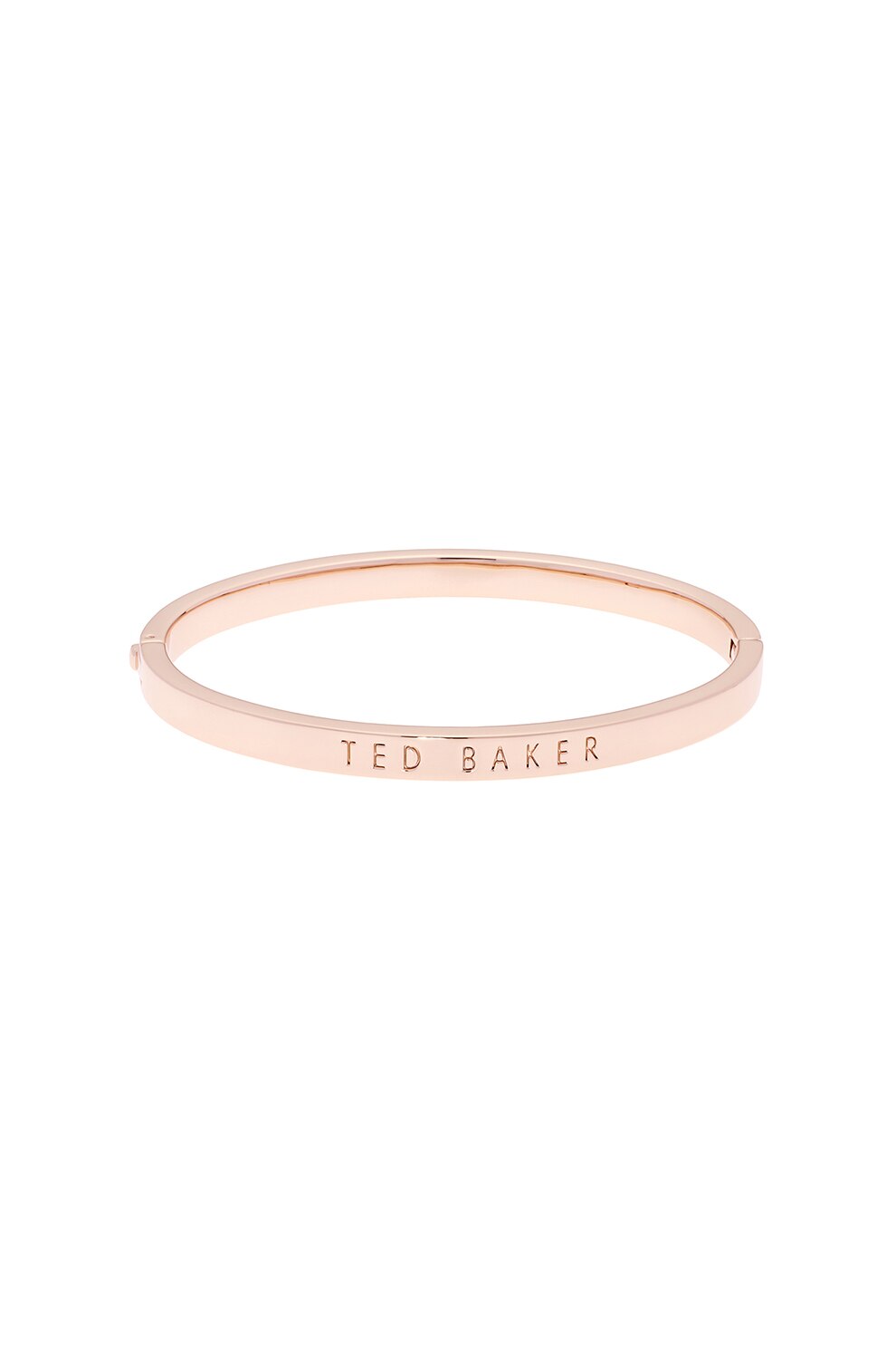 Ted Baker, Bratara rigida cu detaliu logo, Auriu rose