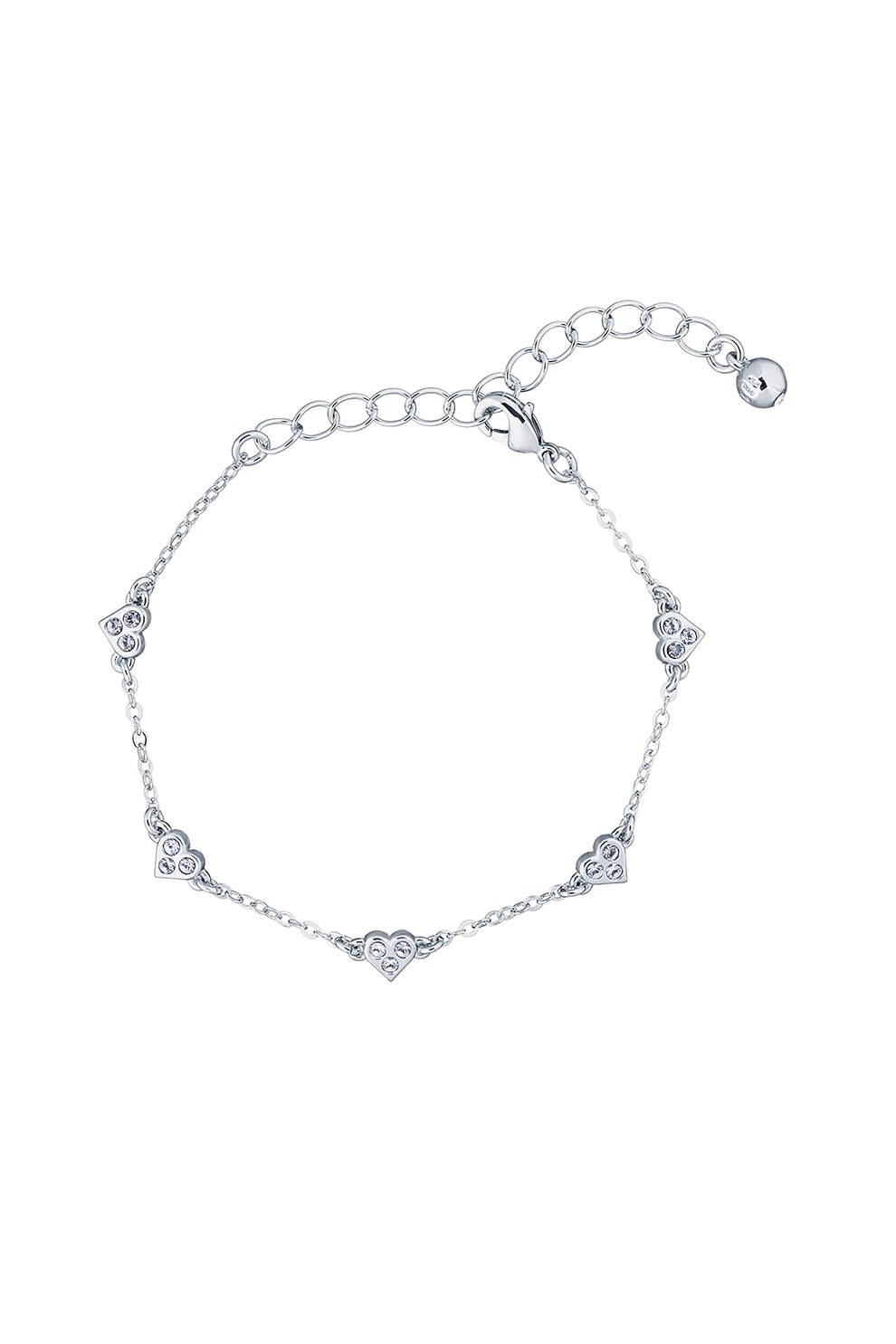 Ted Baker, Bratara decorata cu cristale, Argintiu