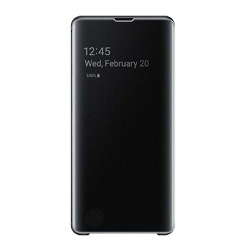 Husa protectie Clearview high quality Bibilel, flip, pentru Samsung Galaxy S10+/S10 Plus, Negru, BBL1301 Husa protectie Clearview high quality Bibilel, flip, pentru Samsung Galaxy S10+/S10 Plus, Negru, BBL1301