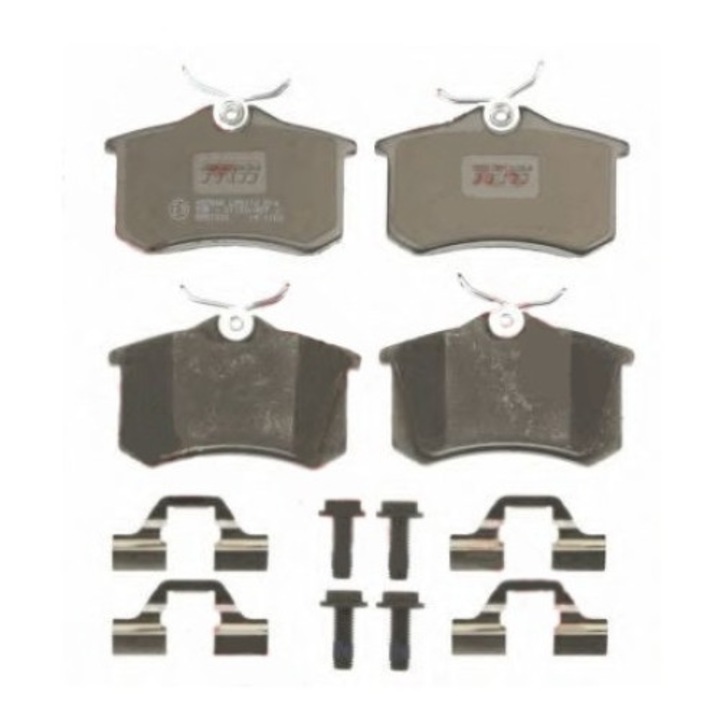 Set Placute Frana Volkswagen Passat, TRW, 2007, 87 x 52.9 x 17 mm