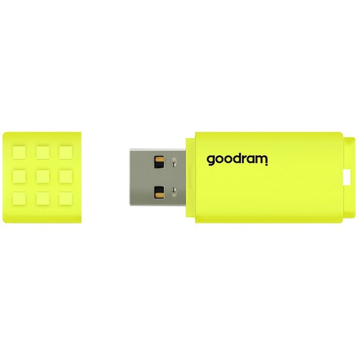USB Flash памет GOODRAM UME2 128GB USB 2.0 Flash Drive, yellow colour