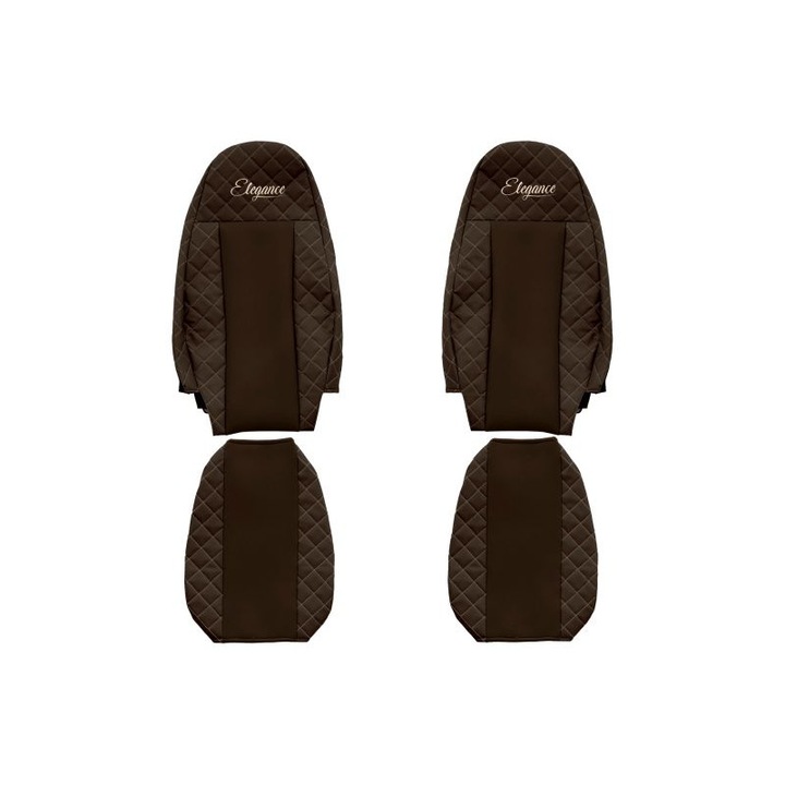 Set 2 huse scaune camion Volvo FX01 Maro