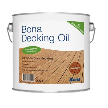 Ulei tratare terase deck din lemn culoare mahon Bona 2.5 Litri Ulei tratare terase deck din lemn culoare mahon Bona 2.5 Litri