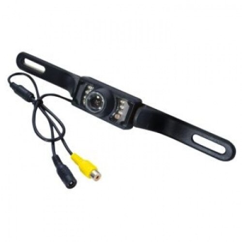 Camera pentru automobil , de culoare neagra , cu prindere la numarul de inmatriculare