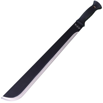Maceta lunga 57,5 cm cu maner ergonomic si teaca inclusa Pufo, negru Maceta lunga 57,5 cm cu maner ergonomic si teaca inclusa Pufo, negru