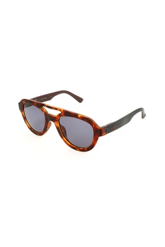 adidas ORIGINALS, Ochelari de soare aviator unisex cu rama tortoise, Maro inchis/Oranj, 51-21-145 Standard adidas ORIGINALS, Ochelari de soare aviator unisex cu rama tortoise, Maro inchis/Oranj, 51-21-145 Standard