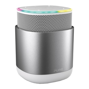 Boxa portabila Pure DiscovR, Alexa, Spotify, Argintiu/ Gri Boxa portabila Pure DiscovR, Alexa, Spotify, Argintiu/ Gri