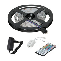 kit 2 benzi led rgb lumina multicolora 10 m cu telecomanda 44 taste si transformator 3a ecd germany 5 m  5 m 4 wm 60 led-urim smd 3528 pentru interior ip20 imagen 25_0_
0