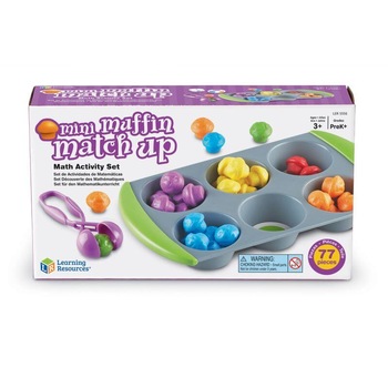 Joc matematic Mini briose Learning Resources, 76 piese, 3 - 6 ani Joc matematic Mini briose Learning Resources, 76 piese, 3 - 6 ani
