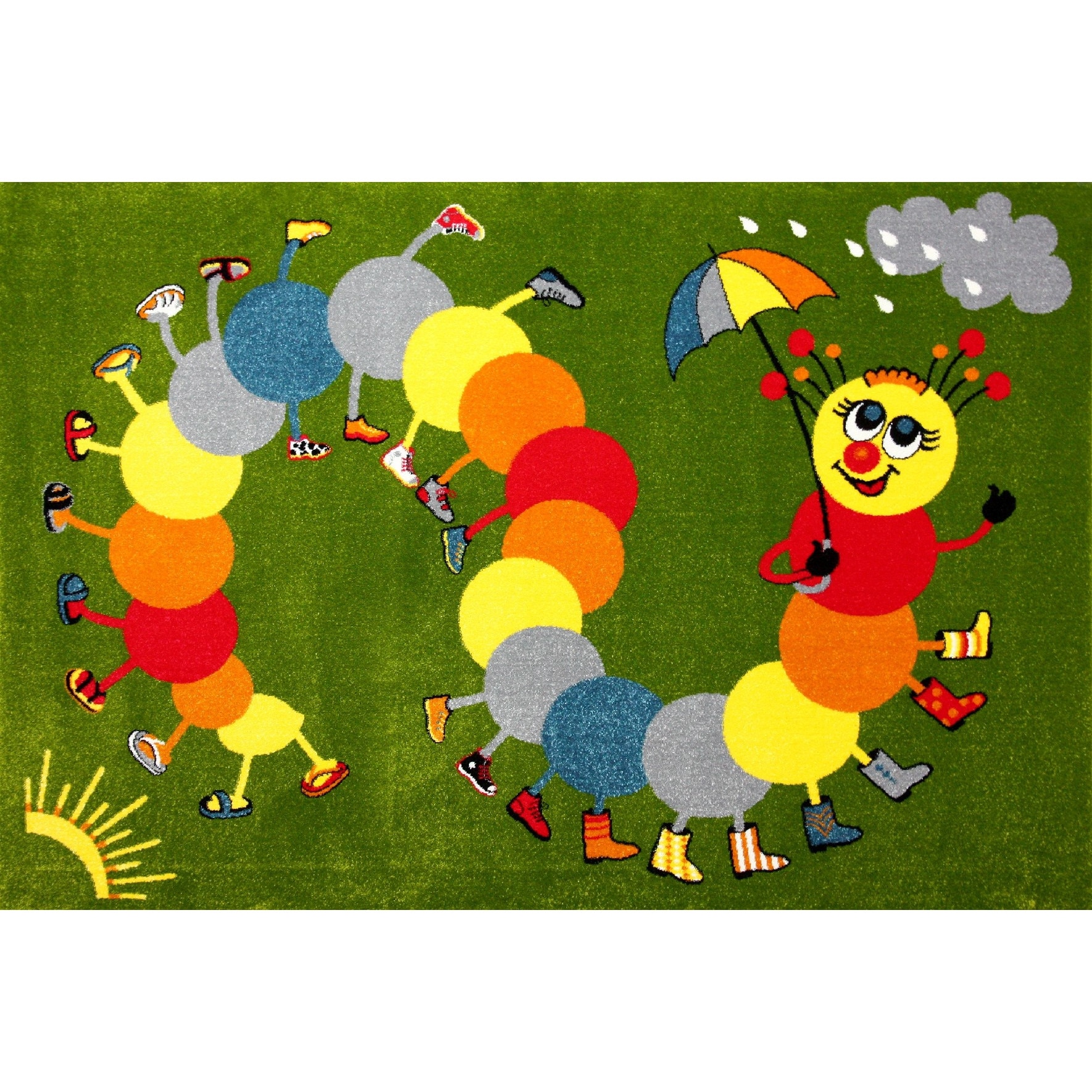 Covor Pentru Copii, Kolibri Omida 11057, Verde, 80x150 cm, 2300 gr/mp