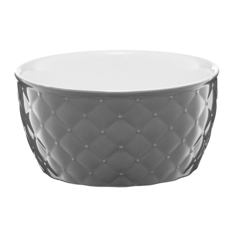 Bol, Ambition, Salata 17 cm, Relief Gri Dechis Glamour