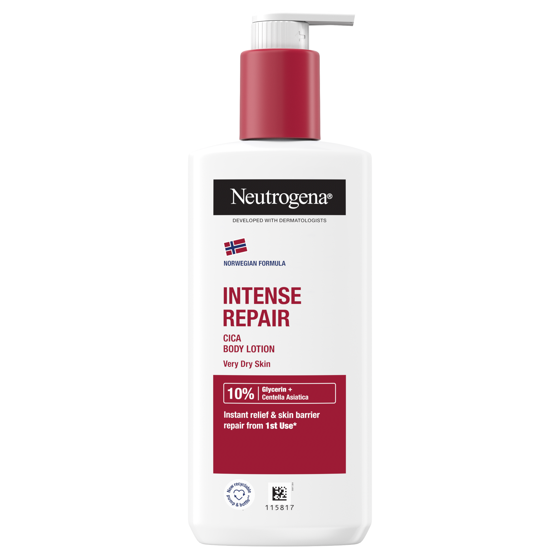 Lotiune de corp Neutrogena Reparation Intense pentru piele foarte uscata, 250 ml