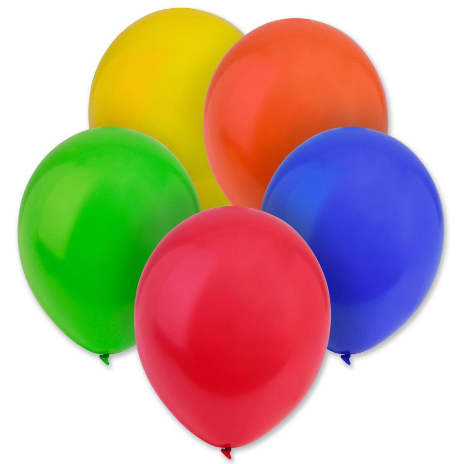 Set 120 de baloane, Zola®, 3 marimi diferite, multicolore