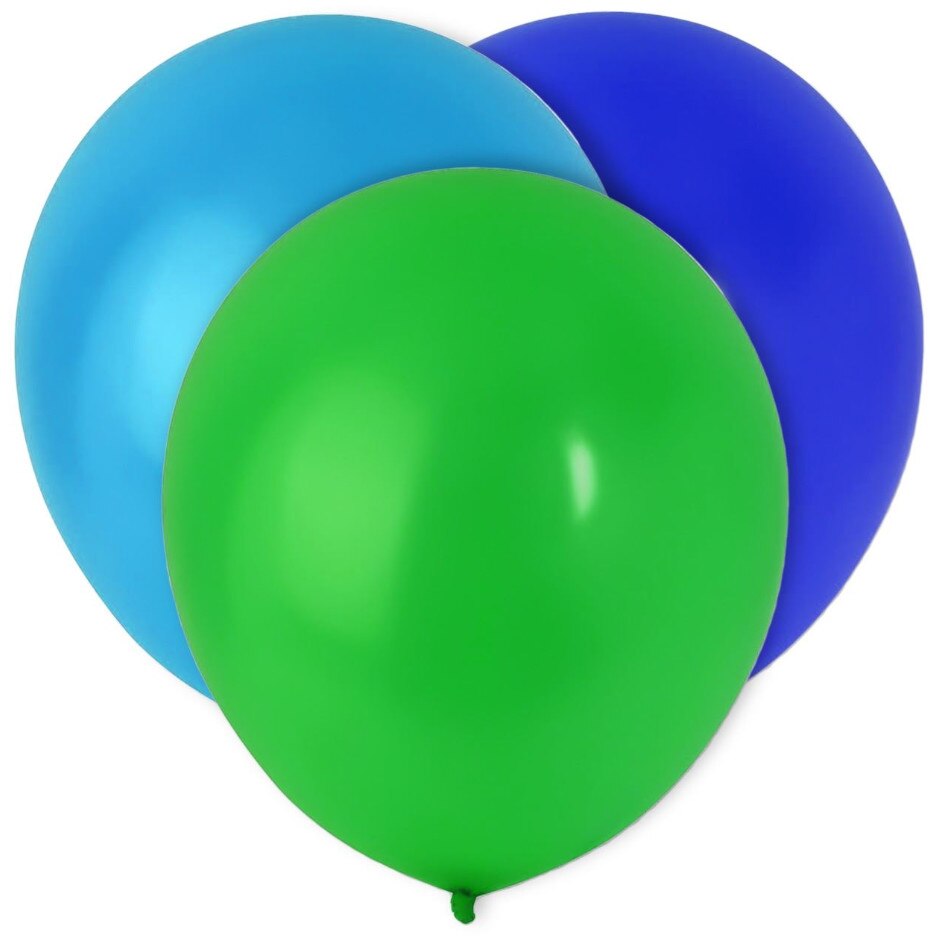 Set 20 de baloane, Zola®, 3 culori diferite metalizate, dimensiune 30 cm