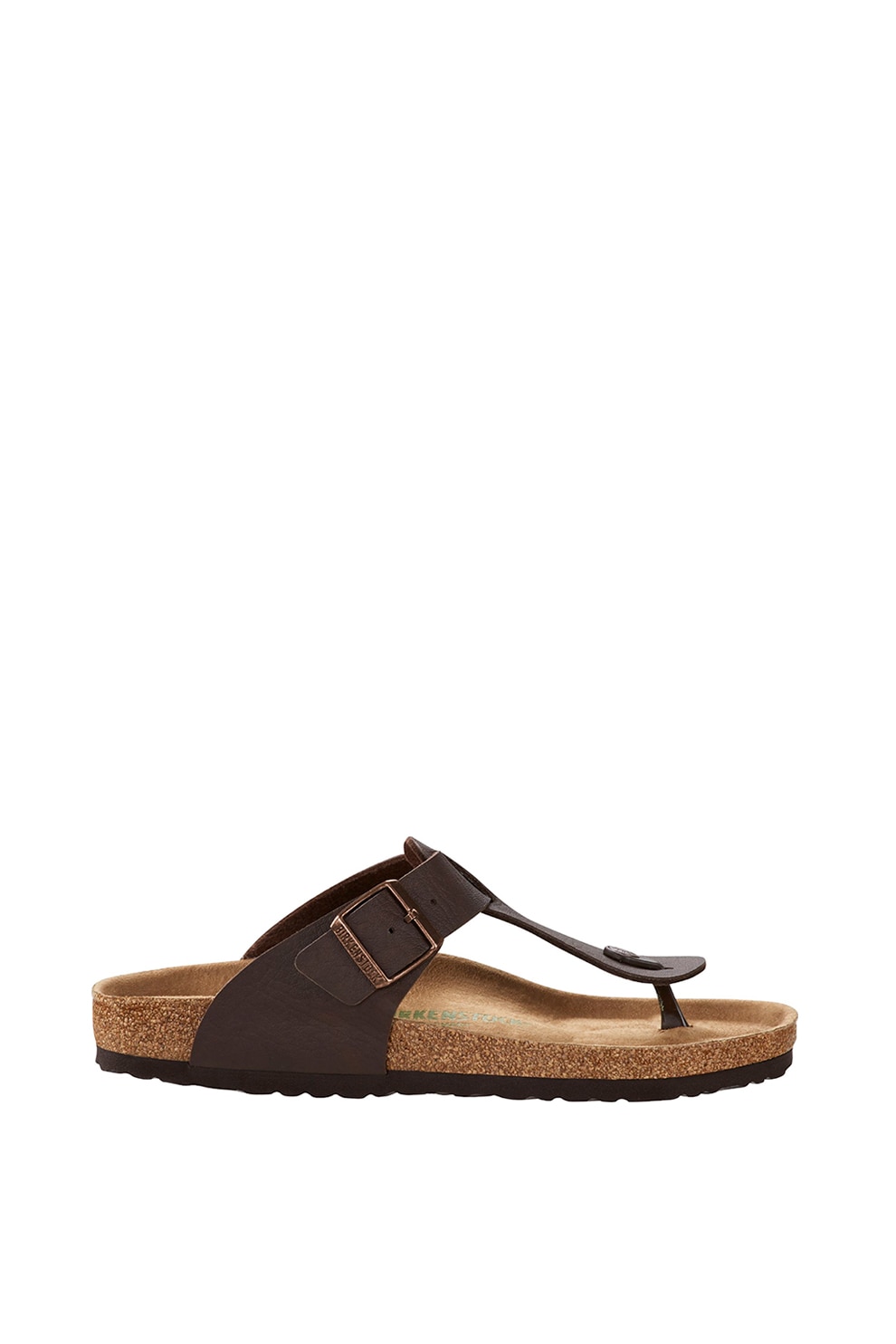 Birkenstock, Papuci de piele ecologica cu bareta separatoare Medina