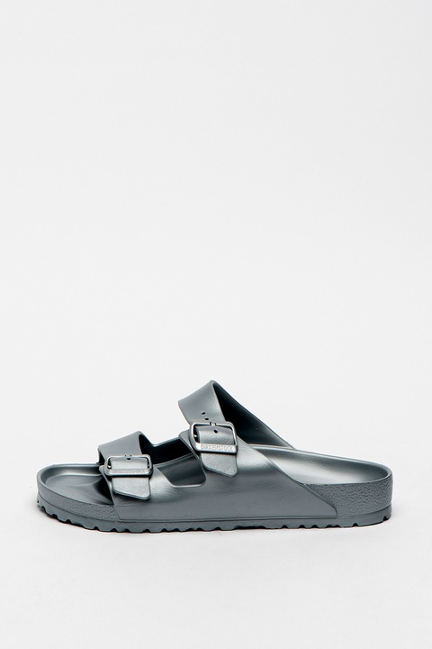 Birkenstock, Arizona papucs, normal illeszkedes, ezust, Ezüstszín