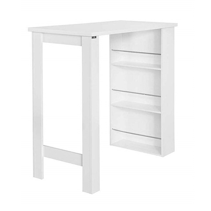 Маса с рафт SoBuy, FWT17-W, 112 x 57 x 106.5см, Бял