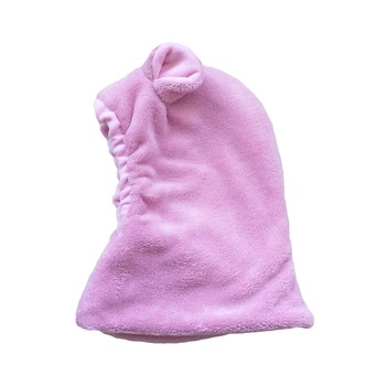 Cagula iarna Mic Pitic G9 F din fleece cu urechi, Rose, 44-46 cm Cagula iarna Mic Pitic G9 F din fleece cu urechi, Rose, 44-46 cm