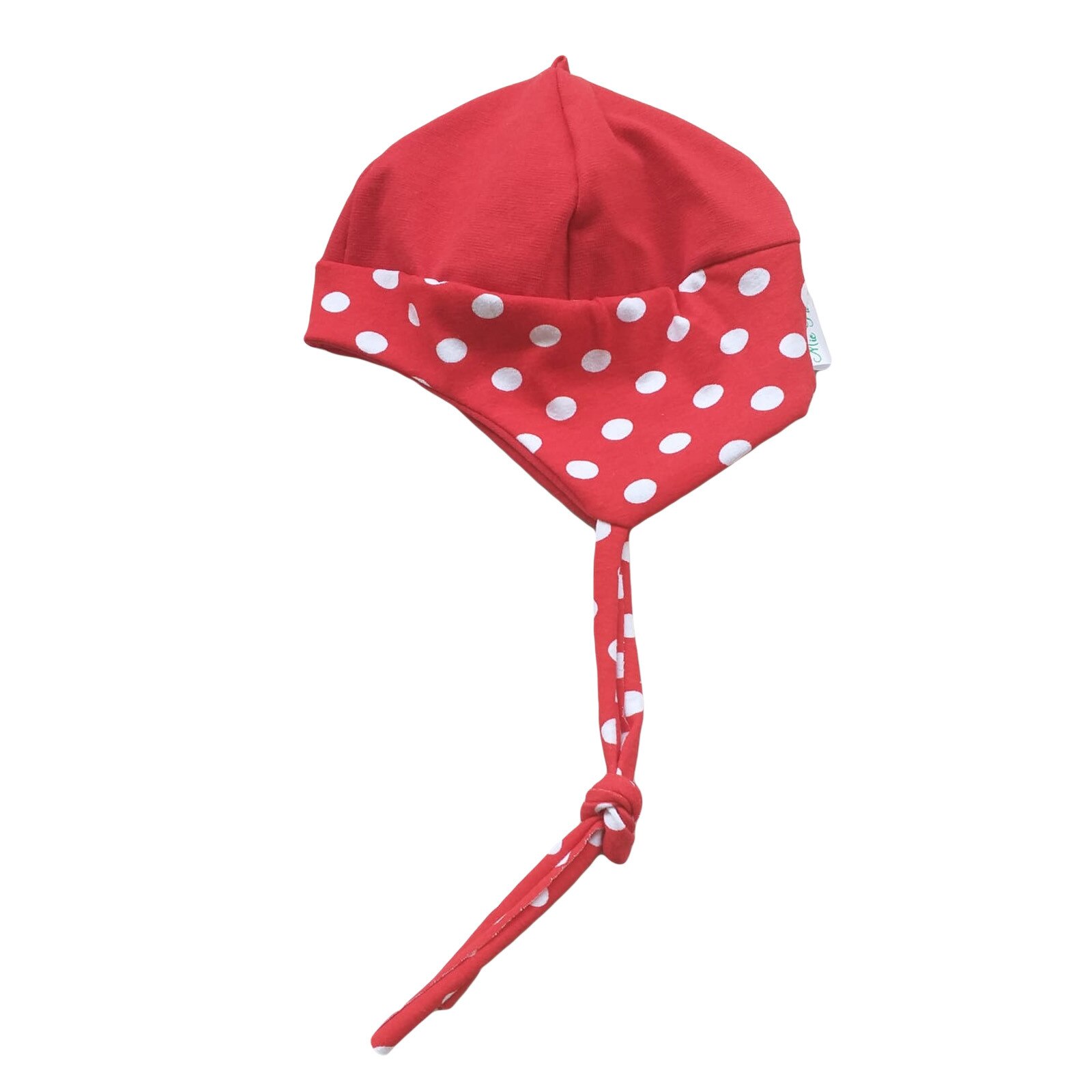 Sapca Mic Pitic din tricot cu stelute, Rosu