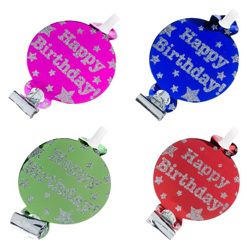 Set 10 suflatori, Zola®, metalice multicolore