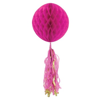 Globulet pentru petrecere, Zola®, din hartie, cu franjuri, roz, 25 cm Globulet pentru petrecere, Zola®, din hartie, cu franjuri, roz, 25 cm