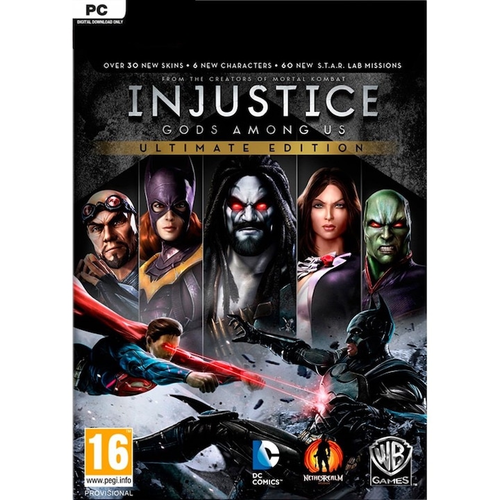 Játék Injustice Gods among Us Ultimate Edition PC Steam aktiválási kód