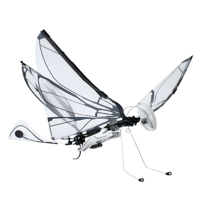 Drona Bionic Bird Meta Fly, Anvergura aripi:29 cm, Lungime:19 cm, Greutate 9.5g, Raza 100m, Viteza 18Km/h, 14+