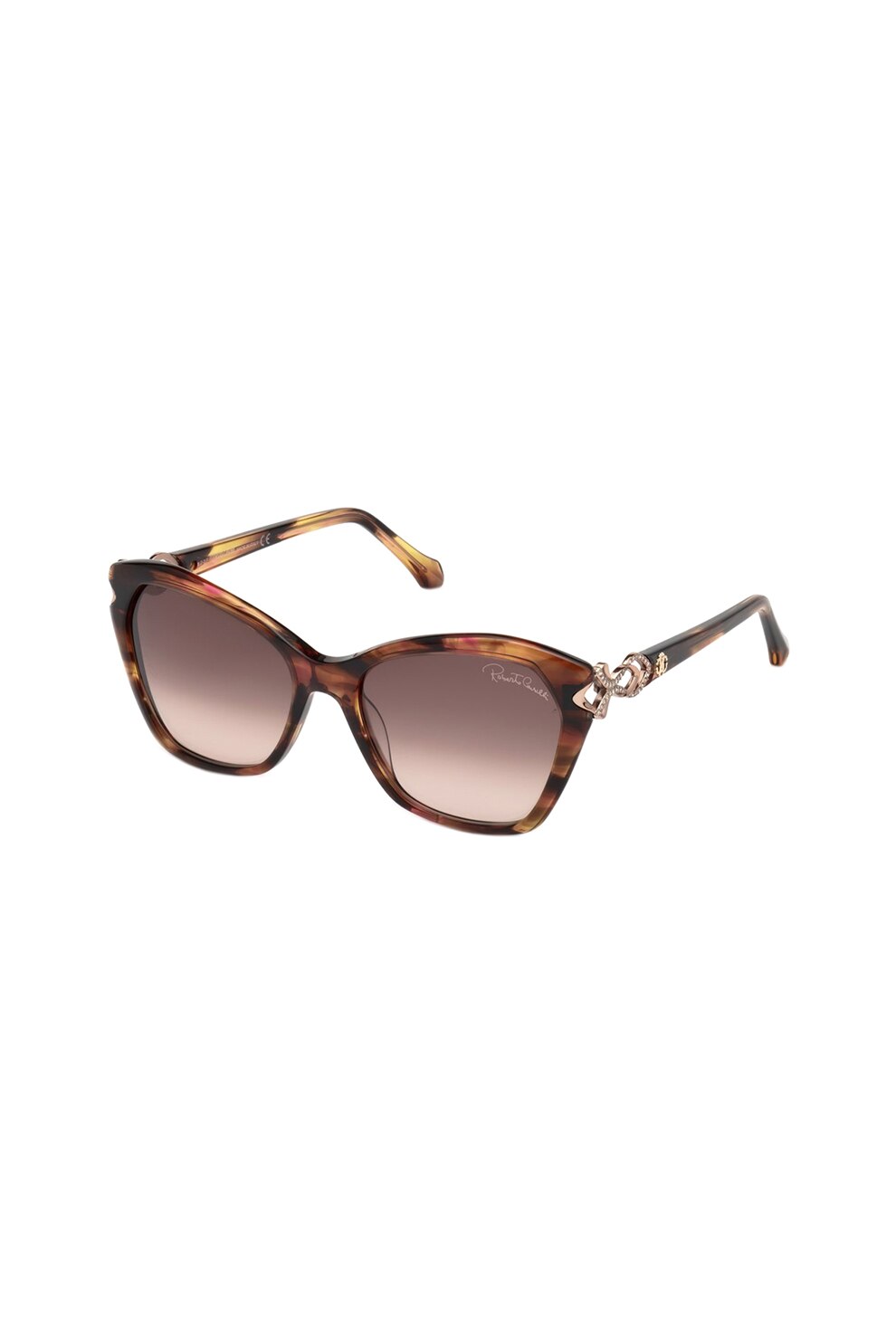 Roberto Cavalli, Ochelari de soare cu lentile in degrade, Maro, 55-17-140 Standard