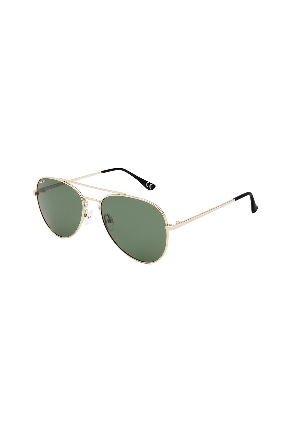 POLAR, Ochelari de soare aviator unisex, cu lentile polarizate, Auriu, 56-17-135 Standard