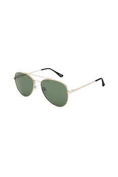 POLAR, Ochelari de soare aviator unisex, cu lentile polarizate, Auriu, 56-17-135 Standard POLAR, Ochelari de soare aviator unisex, cu lentile polarizate, Auriu, 56-17-135 Standard