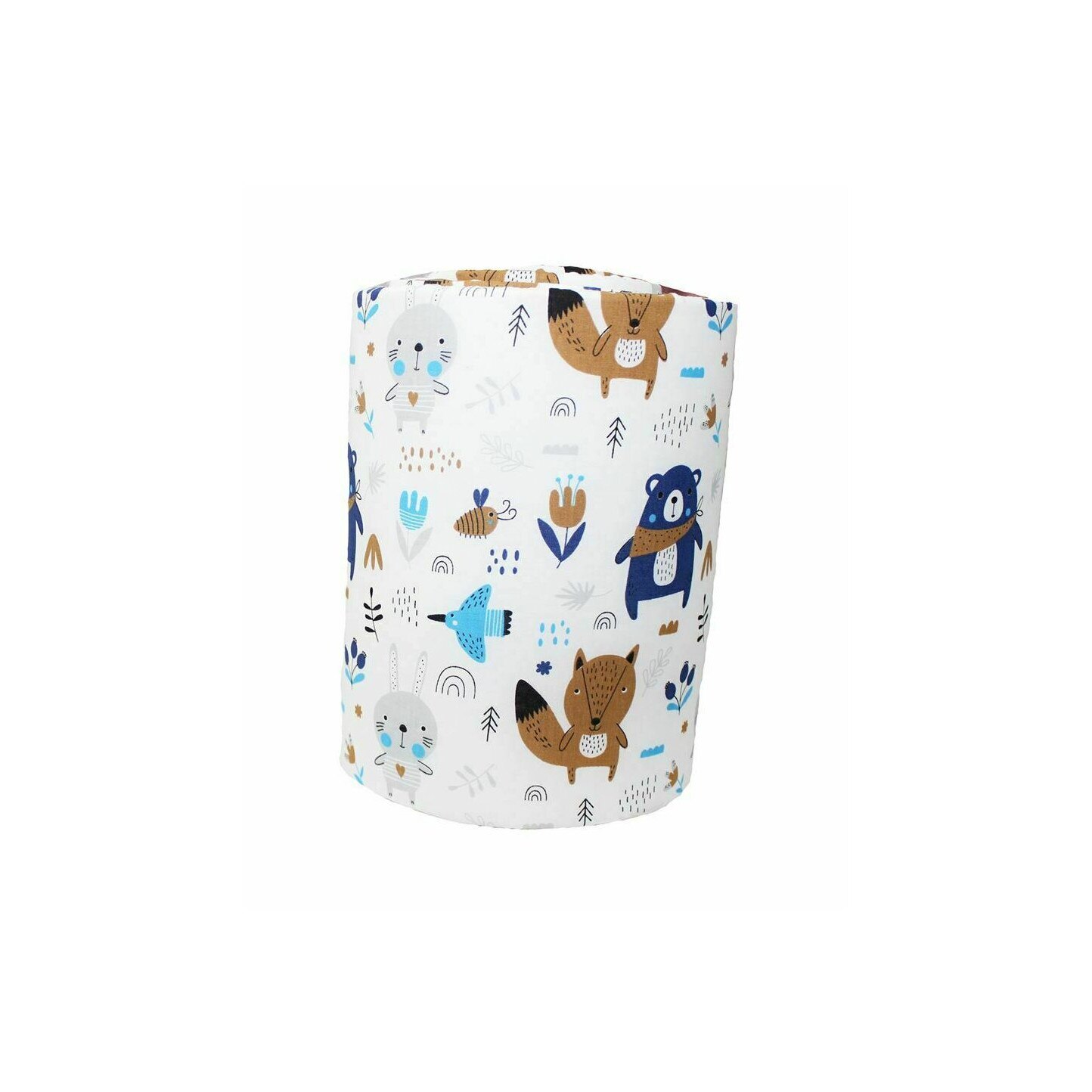 Aparatoare laterala patut, Ursuletul cu esarfa, albastru, 180 x 30 cm