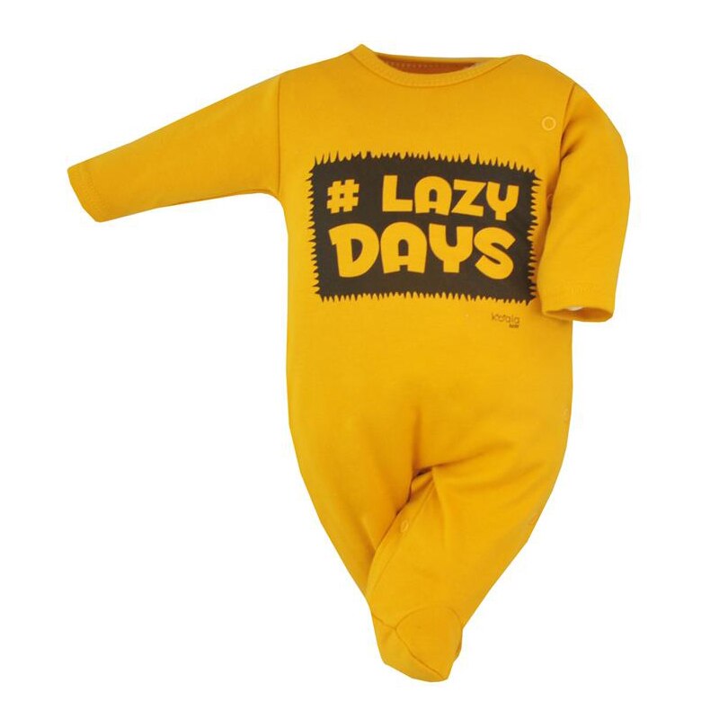 Salopeta pentru baieti Koala Lazy Days 07-393G, Galben, 62 cm