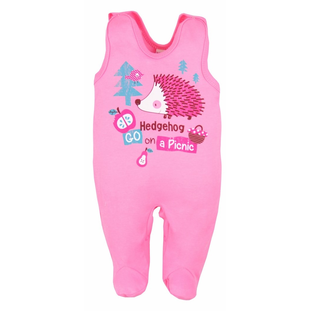 Salopeta fara maneci pentru fete Koala Jezyk 3218-R, Roz, 74 cm