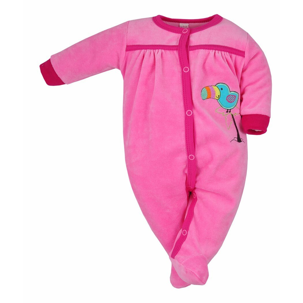 Salopeta cu maneca lunga pentru fete Koala Kakadu 3248-R, Roz, 68 cm