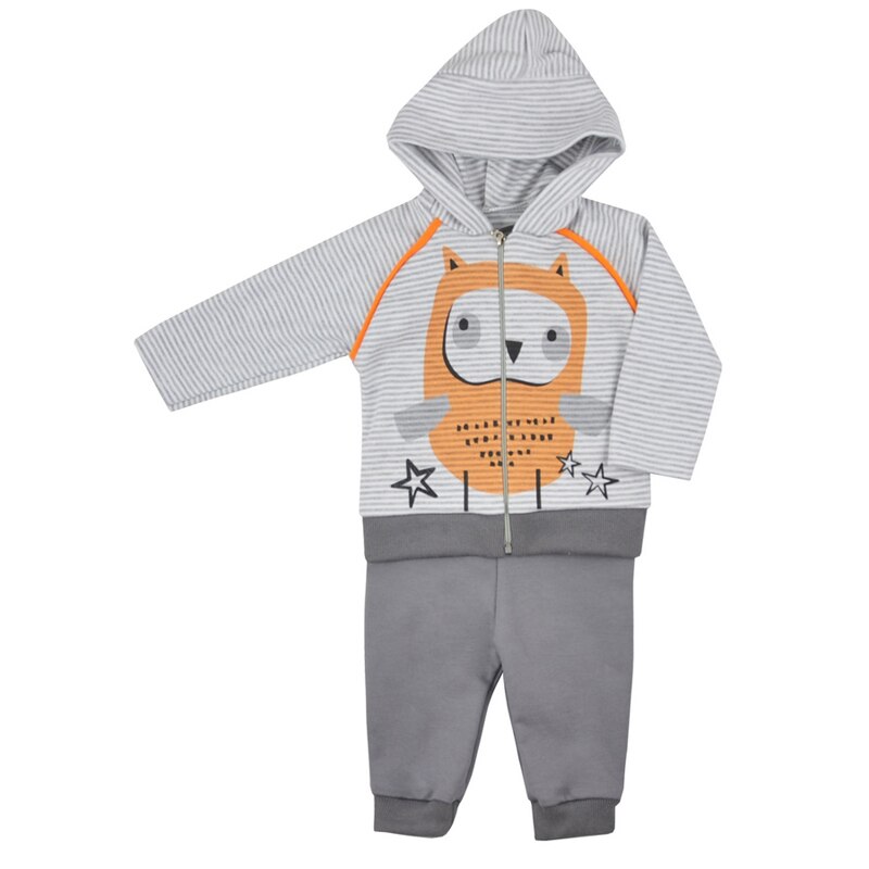 Compleu 2 piese hanorac si pantaloni pentru baieti Koala 06-409, Gri