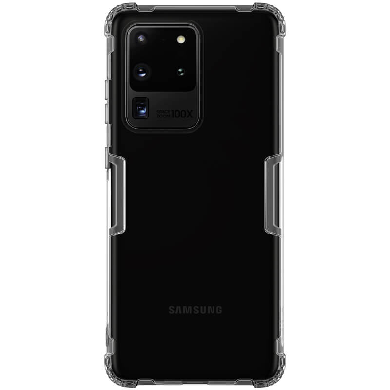 Husa din silicon Nillkin pentru Samsung Galaxy S20 Ultra, negru transparent