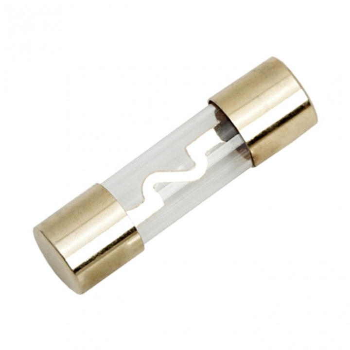 Set 10 bucati Sigurante placate cu aur Auto Hi-Fi,, 10 x 37 mm, 60 A