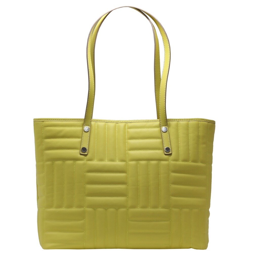 Geanta de dama casual Arcadia din piele naturala 2260NR galbena