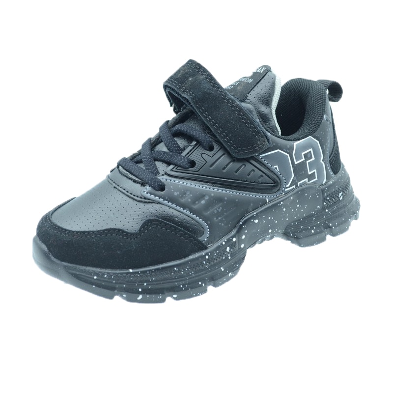 Pantofi sport pentru baieti American Club BS14/20, Negru