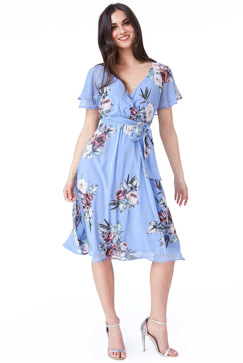 Rochie ocazie city goddess GD 16BB, Albastru