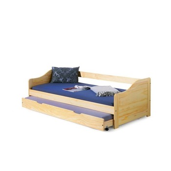 Pat 200 x 90 cm lemn natur AX Zarra Pat 200 x 90 cm lemn natur AX Zarra