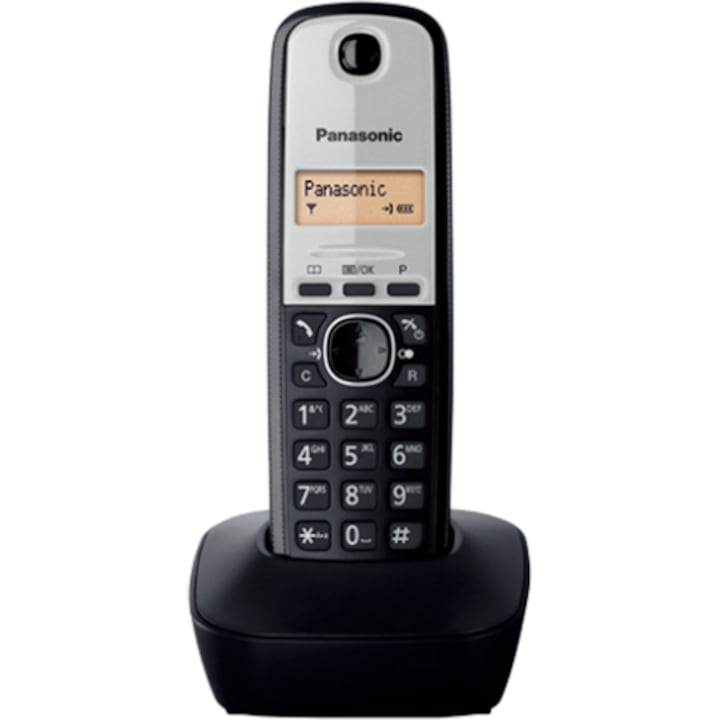 Panasonic DECT KX-TG1911FXG telefon, hívóazonosító, fekete