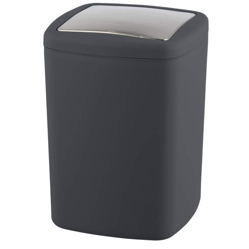 Cos de baie, BARCELONA L, Negru, 8,5 L., WENKO